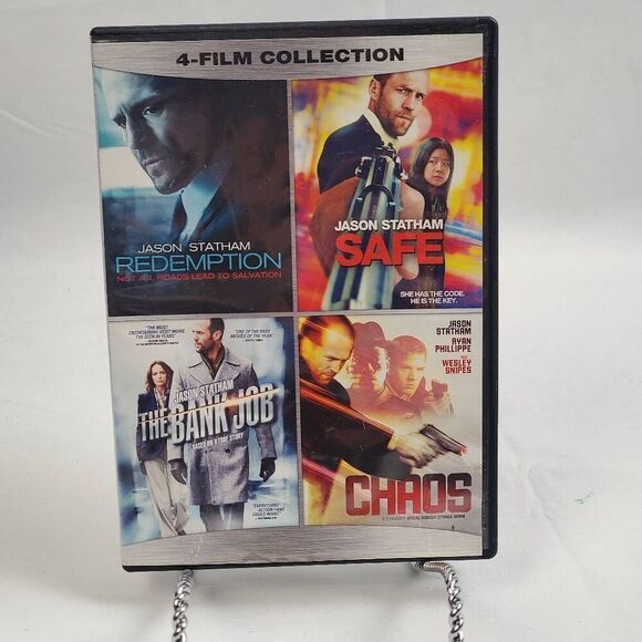 Jason Statham 4-Film Collection DVD (Redemption, Safe, The Bank Job, Chaos) - Picture 1 of 3